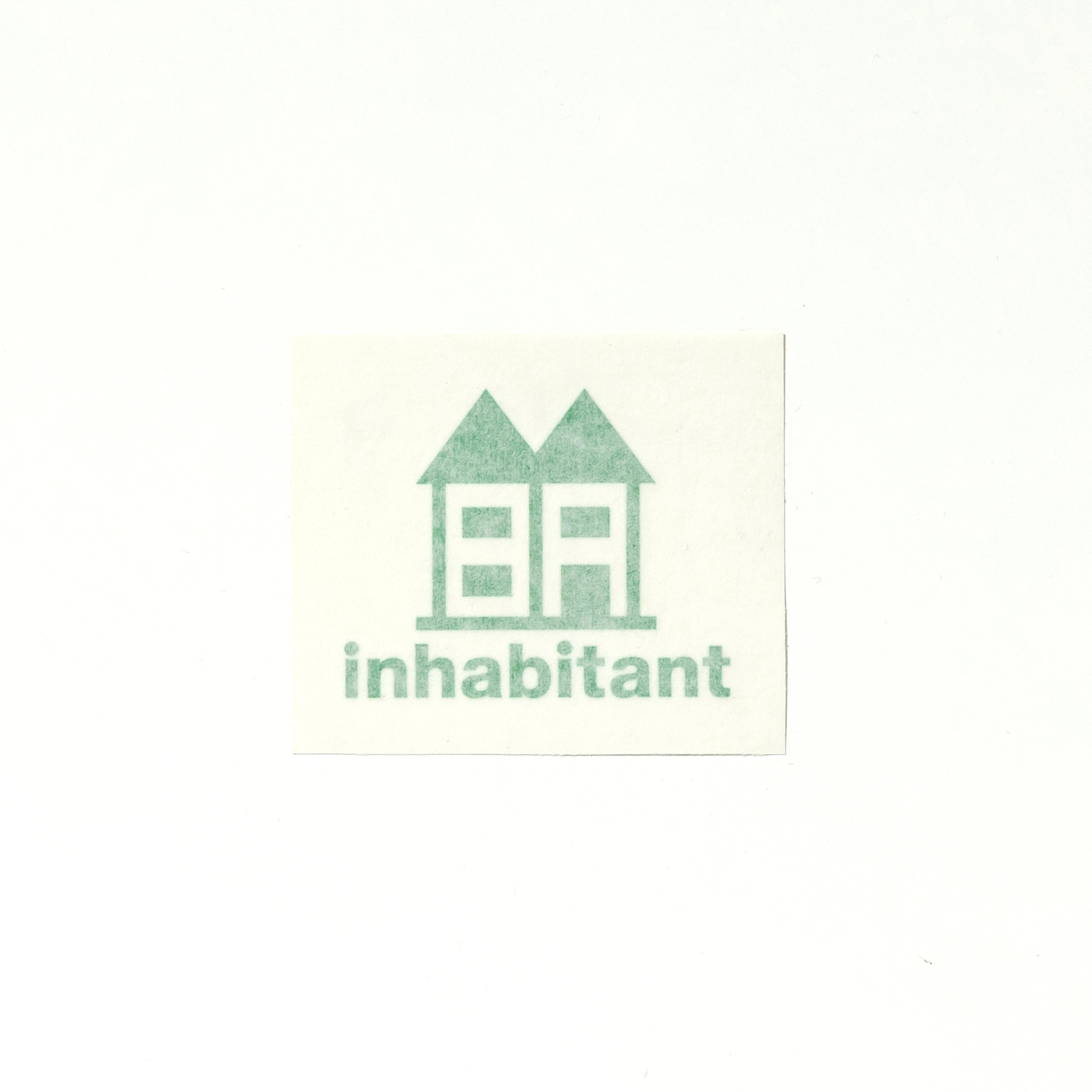 Inhabitant logo sticker | inhabitant